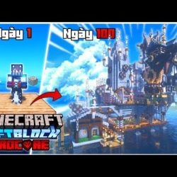 1️⃣【 100 NGÀY SINH TỒN TRÊN CHIẾC BÈ TRONG MINECRAFT