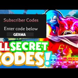 1️⃣【 ALL NEW SECRET *GERMA* UPDATE CODES In A ONE PIECE GAME CODES