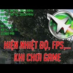 1️⃣【 Hướng dẫn hiện nhiệt độ, phần trăm CPU,... khi chơi game bằng MSI Afterburner 】™️ Caothugame.net