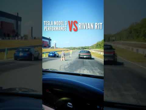 1️⃣【 Rivian R1T Drag Racing a Tesla Model 3 Performance! 😲 】™️ Caothugame.net