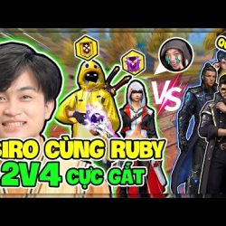 1️⃣【 Siro và Sư Phụ Ruby Thử Thách 2 vs 4 Trong Rank Sinh Tồn Free Fire 】™️ Caothugame.net