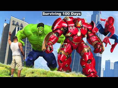 1️⃣【 Surviving 100 DAYS in SUPERHEROS CITY in GTA 5 】™️ Caothugame.net