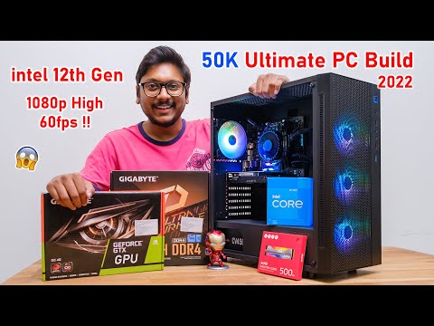#Top1 : 50K Ultimate Gaming PC Build with GPU... intel 12th Gen Edition 😱🔥