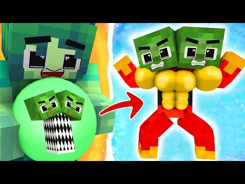 #Top1 : Monster School : Baby Zombie x Squid Game Doll Swap - Minecraft Animation