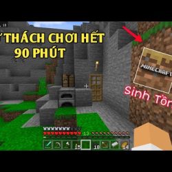 #Top1 : THỬ THÁCH SINH TỒN CHƠI HẾT 90 PHÚT*TRONG MAP MINECRAFT TRIAL TRÊN PE