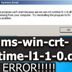 Nhanh nhất api-ms-win-crt-runtime-l1-1-0.dll fix error